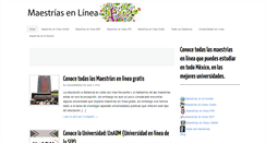 Desktop Screenshot of estudiarmaestriasenlinea.com