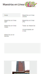 Mobile Screenshot of estudiarmaestriasenlinea.com